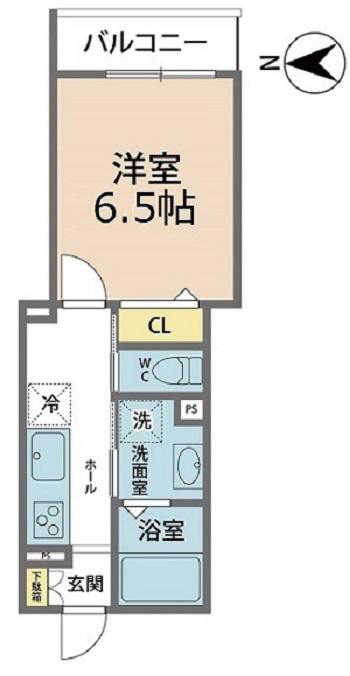 グラン春山(1K/1階)の間取り写真