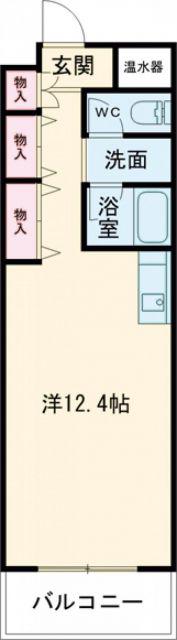 Nビレッジ(ワンルーム/3階)の間取り写真