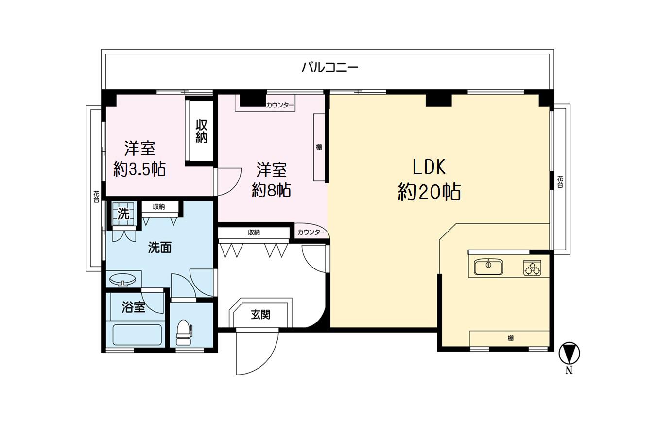 KBビル(1SLDK/3階)の間取り写真
