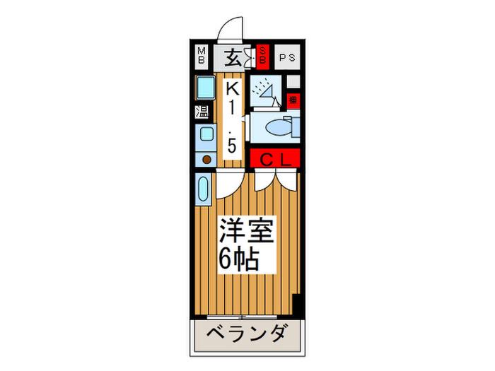 サンビーム練馬マンション(1K/1階)の間取り写真
