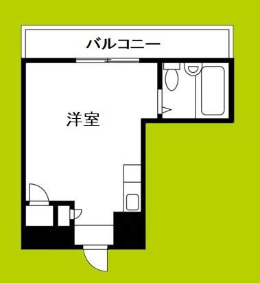 ウエルネス上本町(ワンルーム/10階)の間取り写真