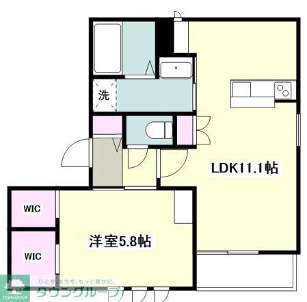 パーク クラリス(1LDK/3階)の間取り写真