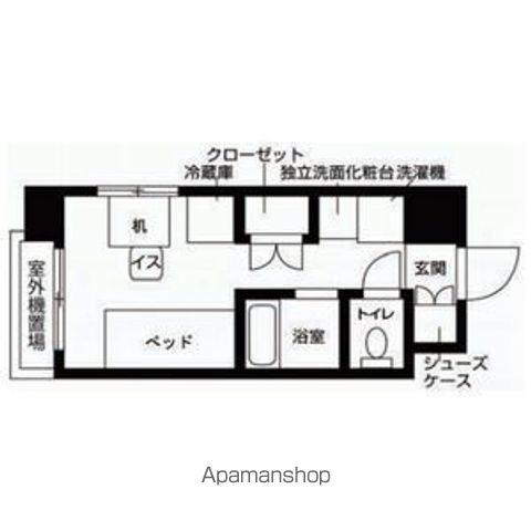 レジディア九大学研都市(ワンルーム/5階)の間取り写真