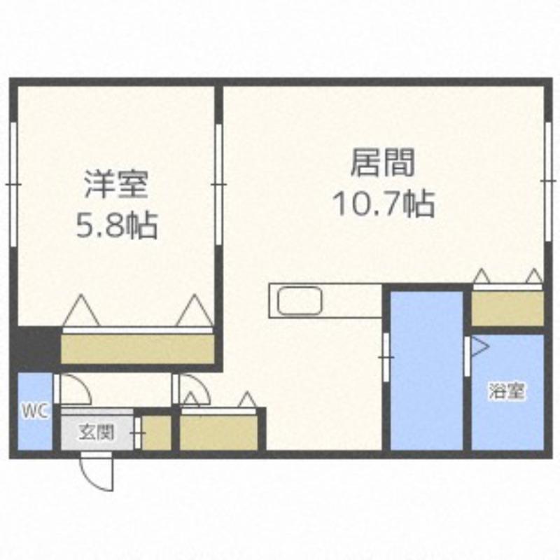 グランメゾン大真(1LDK/1階)の間取り写真