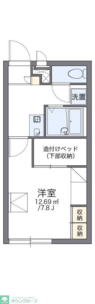 レオパレス26番館(1K/1階)の間取り写真