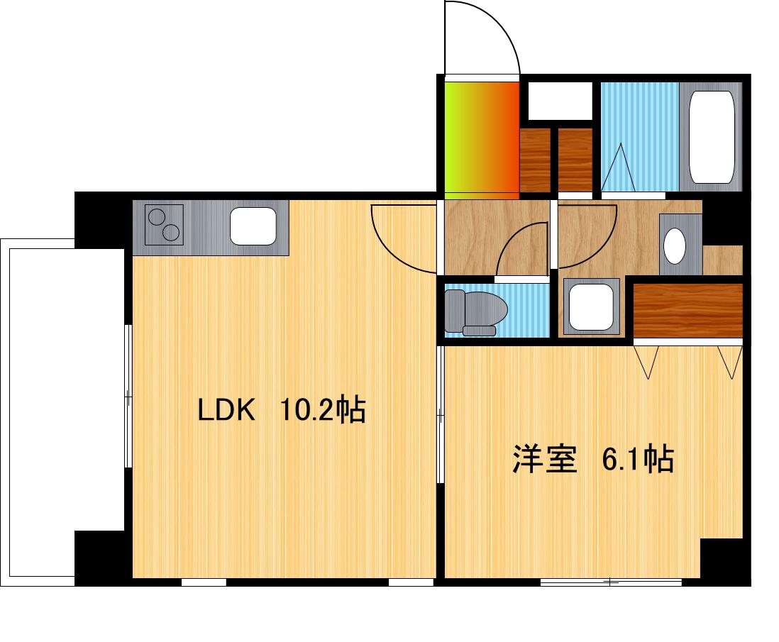 マイライフガーデンPART2(1LDK/6階)の間取り写真