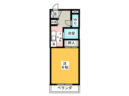 上野運送ビル(1K/3階)の間取り写真