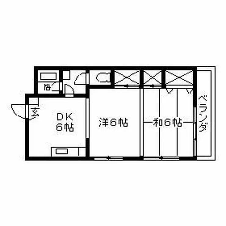 ユタカマンション 2階階 間取り