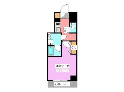 スカイコートグランデ大塚(1K/9階)の間取り写真
