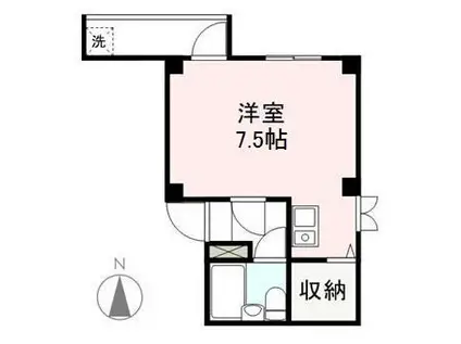 アディオ21(ワンルーム/5階)の間取り写真