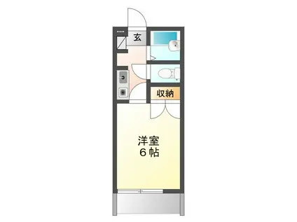 ペンギン村(1K/1階)の間取り写真