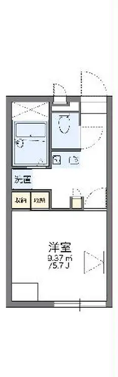 レオパレス大樹 1階階 間取り