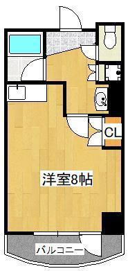 ニューサンリバー 6番館(ワンルーム/9階)の間取り写真