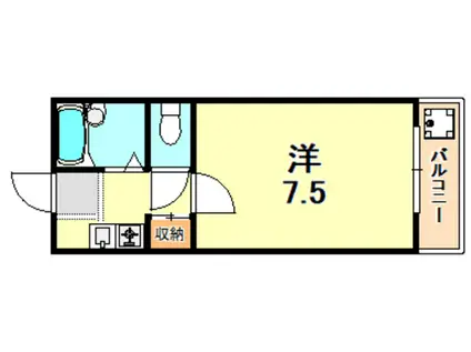 サンテラス池内(1K/2階)の間取り写真
