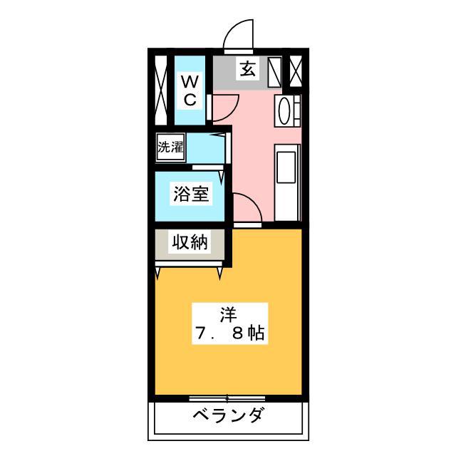メゾンドOASIS(1K/3階)の間取り写真