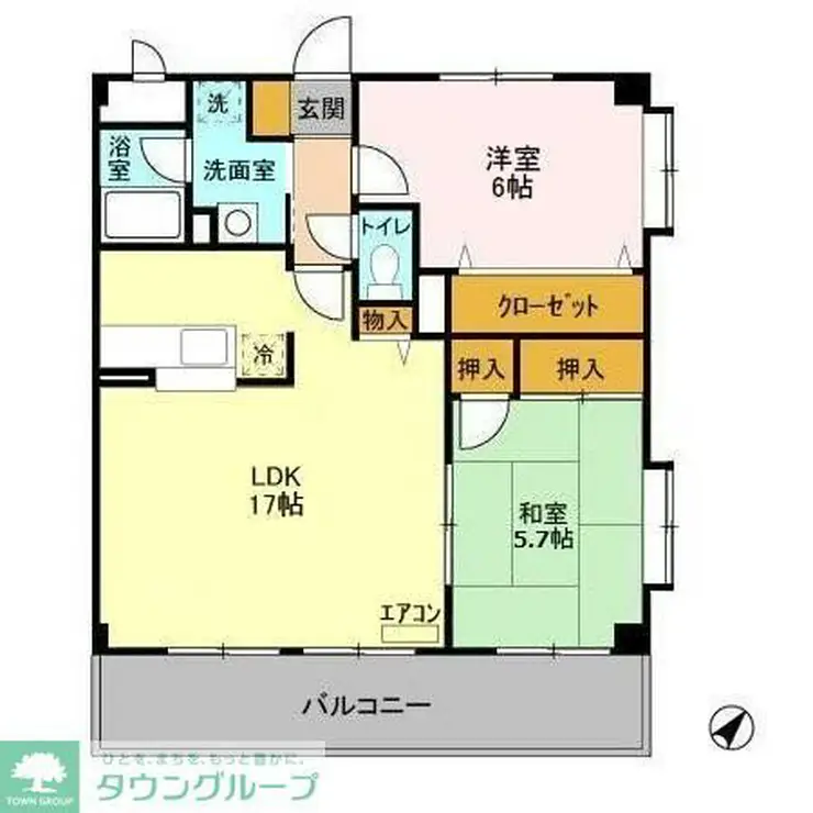 ヌーベルバーグ北柏 5階階 間取り