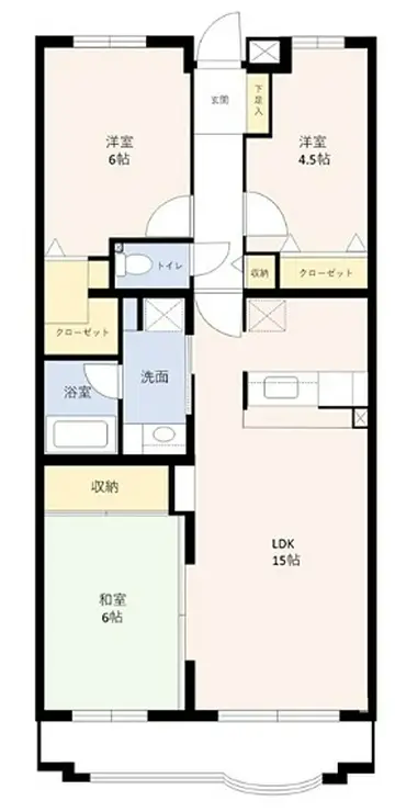 メゾンベール壱番館 1階階 間取り