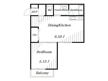 エマーソンパーク(1DK/3階)の間取り写真