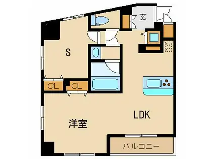 プレサンス本駒込アカデミア(1SLDK/1階)の間取り写真