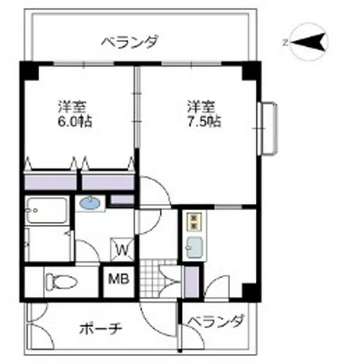 日神パレステージ新宿御苑 7階階 間取り