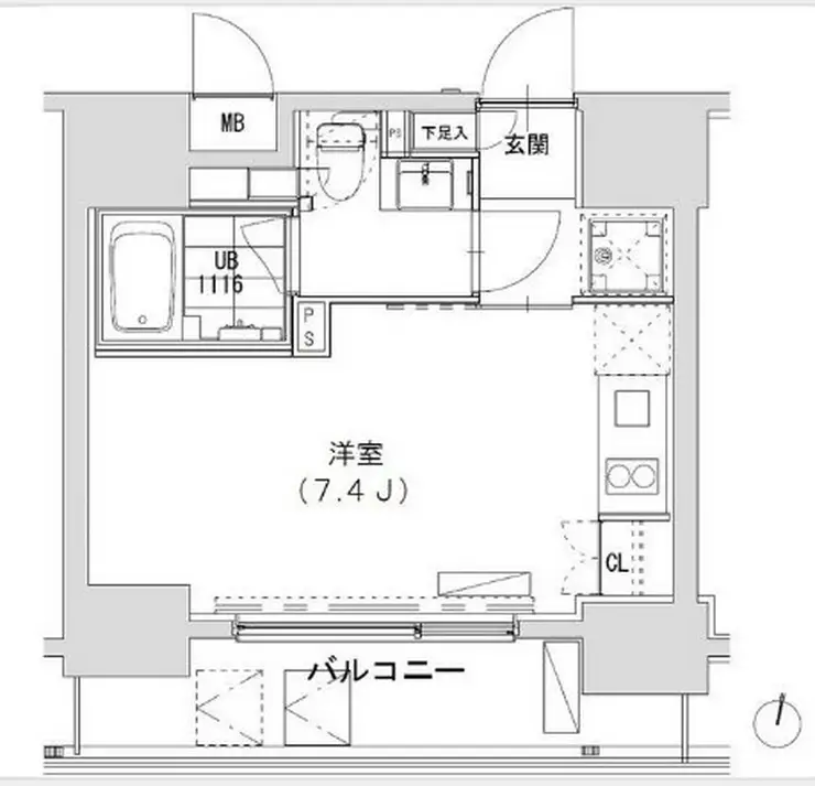 グランディオール広尾テラス 12階階 間取り