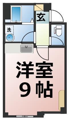プラザI(ワンルーム/3階)の間取り写真
