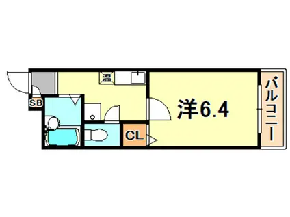 ラ・メール神戸(1K/4階)の間取り写真