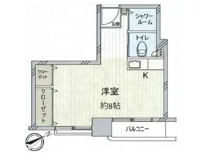 コトー駿河台(ワンルーム/7階)の間取り写真