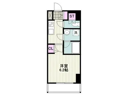 DORMOUSE FINE(1K/1階)の間取り写真