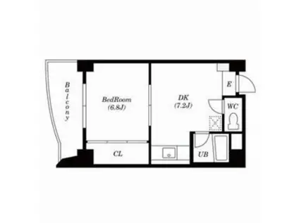 アベニール・プルミエ(1DK/6階)の間取り写真