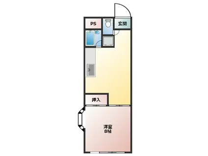 マリンシティ幕張(1LDK/3階)の間取り写真