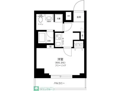 AXAS板橋本町(1K/7階)の間取り写真