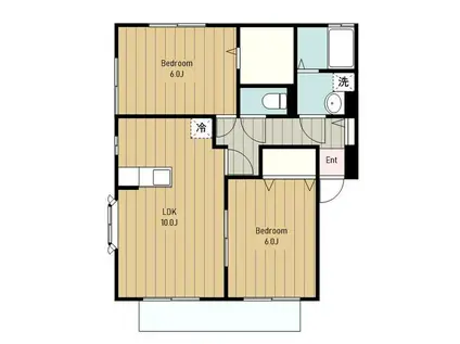 FAMILY COURT A(2LDK/1階)の間取り写真