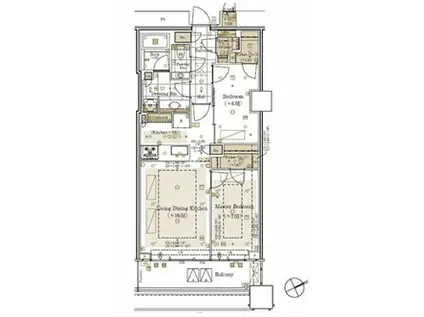 三田ガーデンヒルズ ウエストヒル(2LDK/3階)の間取り写真