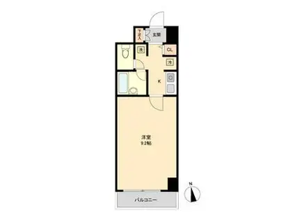 KC21ビル(1K/10階)の間取り写真