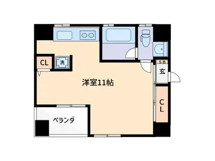 REGUNO CONFORT ASAKUSA I(ワンルーム/2階)の間取り写真