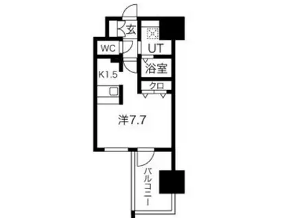 アドバンス名古屋モクシー(ワンルーム/3階)の間取り写真