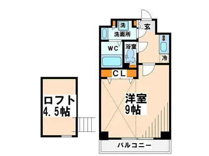 HIVER 弊社管理物件(1K/3階)の間取り写真