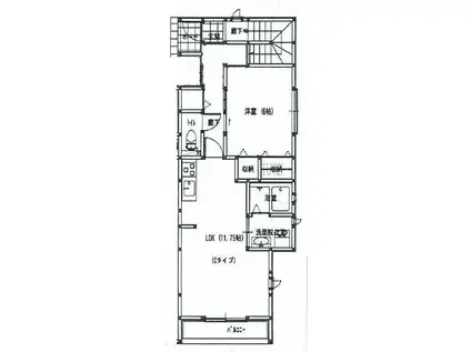 アルコバレーノ(1LDK/2階)の間取り写真