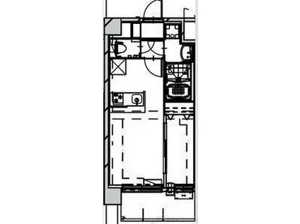 ALIVIS SHIMO-SHINJO SOL TERRACE(1LDK/6階)の間取り写真