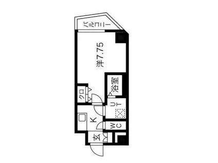 MAXIV西大島DUE(1K/6階)の間取り写真