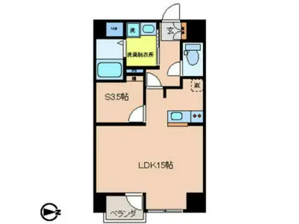 ウィン クラッセ(1K/6階)の間取り写真