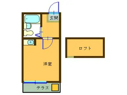 グリーンコーポ東高円寺(ワンルーム/1階)の間取り写真
