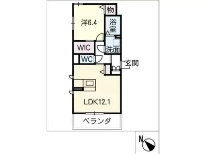 リンデンバウムJ7(1LDK/3階)の間取り写真