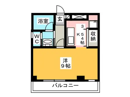 ネクスト東尾久(1K/1階)の間取り写真