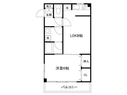 ワコーレ千住マンションA棟(1LDK/1階)の間取り写真