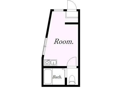 ユナイト平楽ラストロー(ワンルーム/2階)の間取り写真