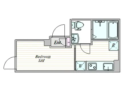 ザ・クラスアーバンス御茶ノ水(1K/2階)の間取り写真