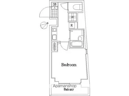 スカイコート文京白山第2(1K/3階)の間取り写真