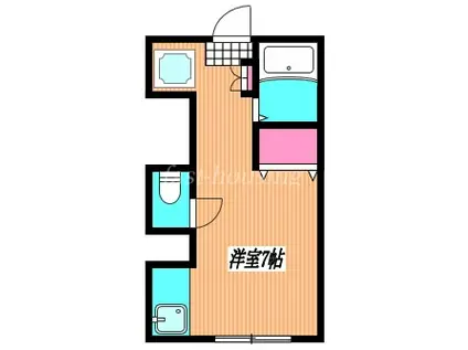 トノブール西荻(ワンルーム/1階)の間取り写真